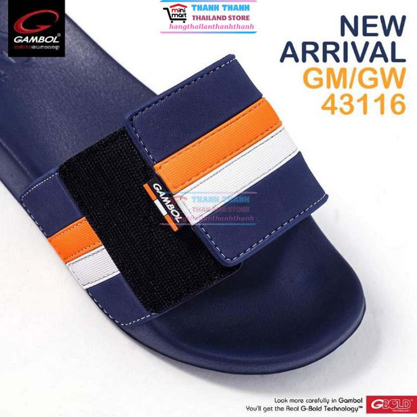 Dép Nam Quai Ngang  full size 36 đến 44 Thái Lan Gambol 43116