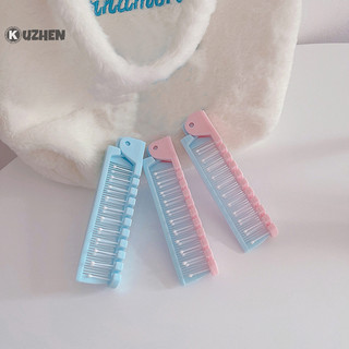 Kuzhen Sáng Tạo Di Động Nhỏ Gọn Du Lịch Gấp Lược Di Động Gấp Tóc Massage Lược Chống Tĩnh Điện Dụng Cụ Làm Tóc HOT