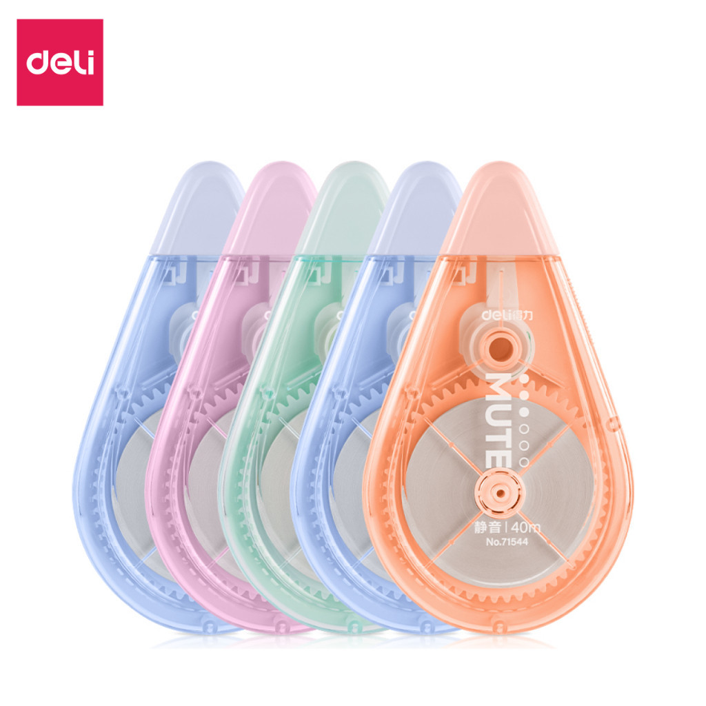 Bút Xóa Băng Học Sinh 40M/20M Deli - Xóa Sạch Bám Dính Tốt Khô Nhanh Viết Đè Lên Ngay Băng Kéo Văn P