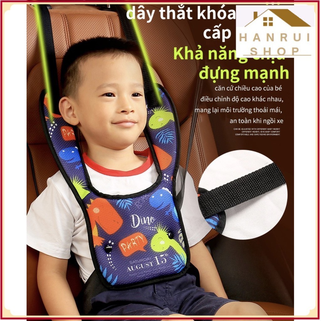 Đai bảo vệ cho bé ngồi ô tô thiết kế chắc chắn Dino USA Party - Hanrui Shop