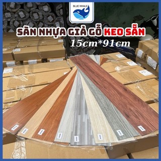 Sàn nhựa giả gỗ tự dán sẵn keo -1 tấm loại 1 - Kích Thước 91,5x15,4 cm Hàng Loại 1