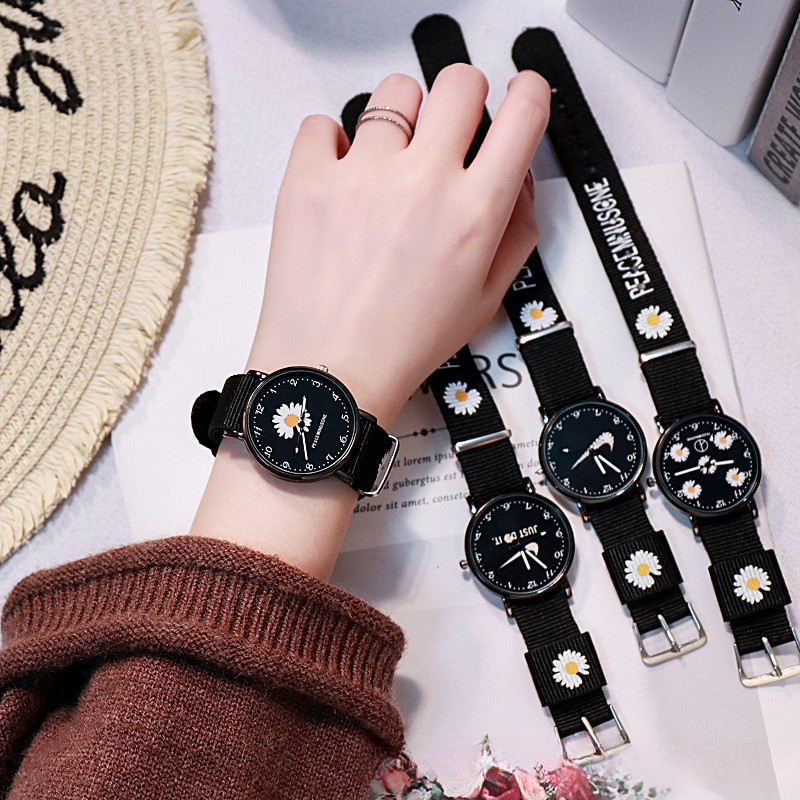 Đồng hồ nữ, Đồng hồ Nylon thời trang đơn giản Little Daisy
