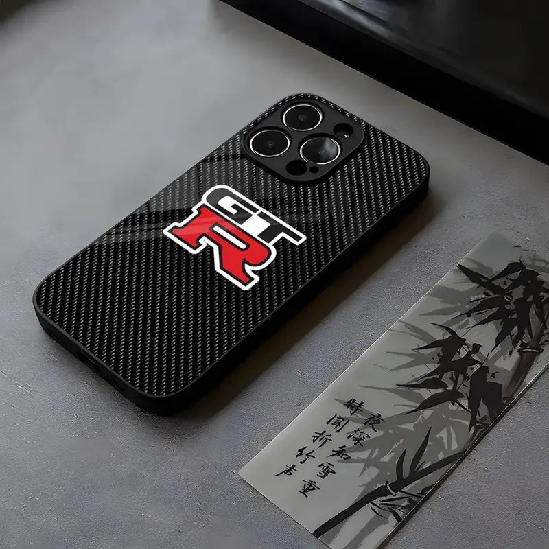 BK-1 JDM Super Sport Car G-GTR Ốp Điện Thoại Kính Cường Lực Cho iPhone 14 17,15 13 12 11 Pro XS Max 