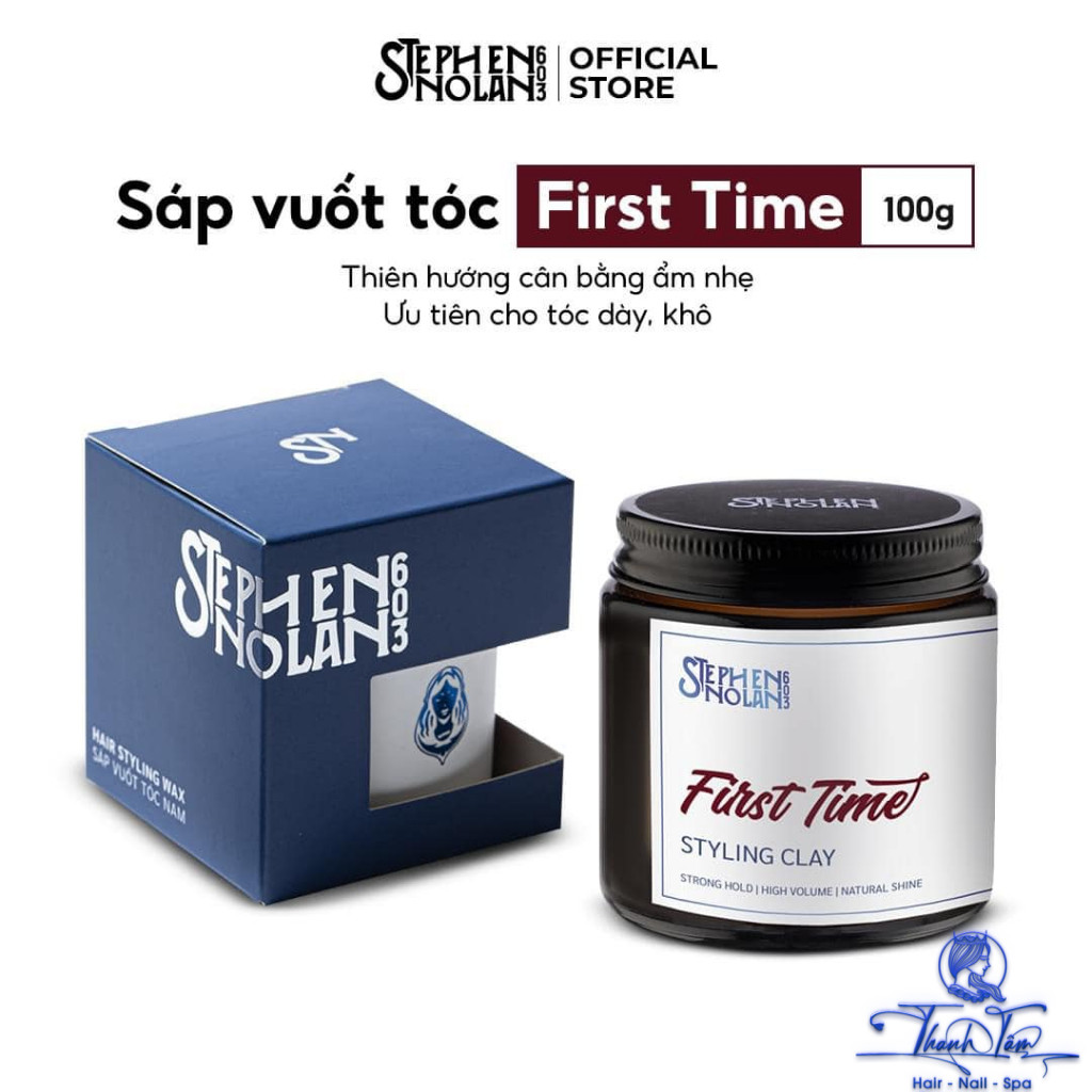 [ NK ] Sáp vuốt tóc nam FIRST TIME Styling Clay | STEPHEN NOLAN 603