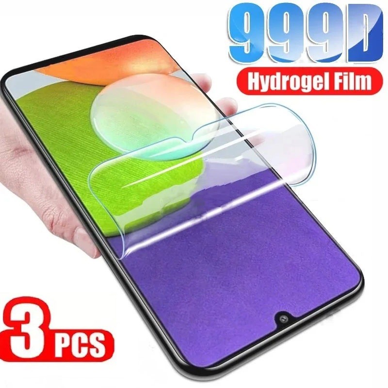 SamsungA06 SamsungA56 3 Chiếc Full Cover HD Trong Suốt Mềm Hydrogel Cho Samsung Galaxy A06 F06 5G A5