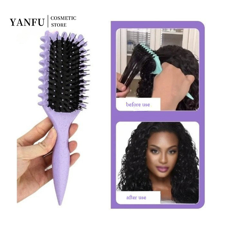 Bounce Curl Set Bàn chải tạo kiểu Detangling Hair Lược Curls Barber Tool