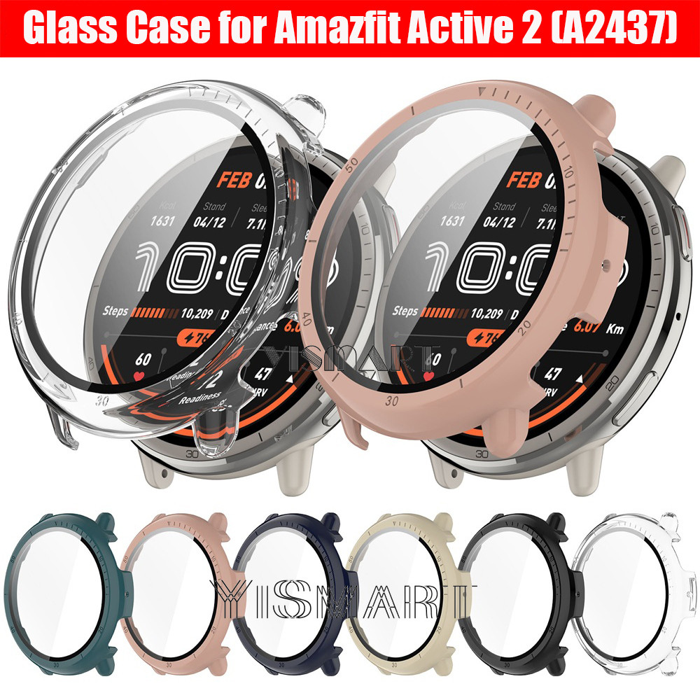 Kính cường lực bảo vệ màn hình cho Amazfit Active 2 Full Cover Hard Case cho Huami Amazfit Active2