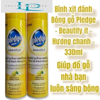 Xịt đánh bóng gỗ đa năng Pledge hương chanh Thái Lan 330ml