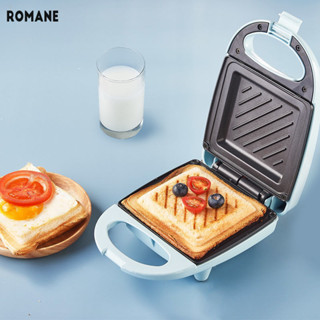 Romane Máy làm bánh sandwich đa chức năng gia đình nhẹ máy ăn sáng bánh sandwich chảo điện bánh mì nướng máy