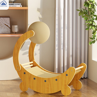 Chongtaoqivertical Loại Sisal Dây Mèo Leo Khung Trầy Xước Bài Tay Cầm Nhanh Đồ Chơi Mèo Trầy Xước Bài Gỗ Lấy Giấy Tấm Lấy
