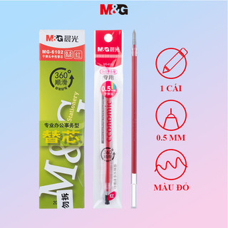 M&g ruột bút gel ruột bút mực nước màu đen ngòi 0.5mm q7 / 6600 / 33109