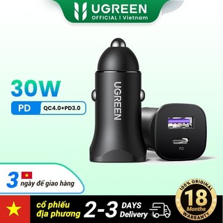 Ugreen Cốc Sạc Nhanh Tối đa 30W Hỗ Trợ Sạc Nhanh QC PDfor XiaoMi Realme Huawei P30