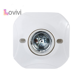 Giá đỡ bóng đèn LED E27 Đế ổ cắm tròn Giá đỡ đèn treo Ổ cắm đế công nghiệp Giá đỡ đèn tường MỚI