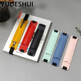 YUDESHUI khóa đàn hồi YudhUI, Túi đựng bút cầm tay bằng da PU, Kẹp bút có thể tháo rời cuộc họp văn phòng nhẹ