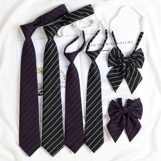 Đen buộc áo sơ mi nam dây kéo phong cách preppy phong cách tự do thắt nơ nơ áo sơ mi nữ nơ thắt lưng phụ kiện thắt lưng
