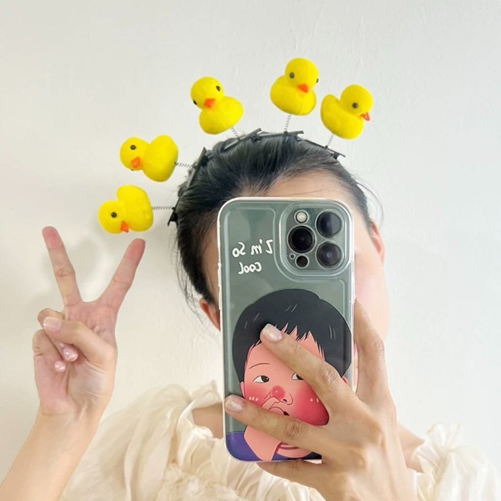 Kẹp tóc mái LAGU hình hoa hướng dương, con gà vàng, con vịt vàng dễ thương cute cho con gái, bé gái