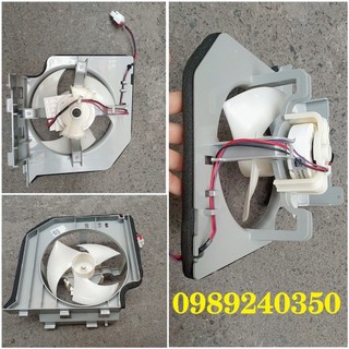 Quạt tủ lạnh Aqua 13V 3 dây có cánh và khung mới chính hãng