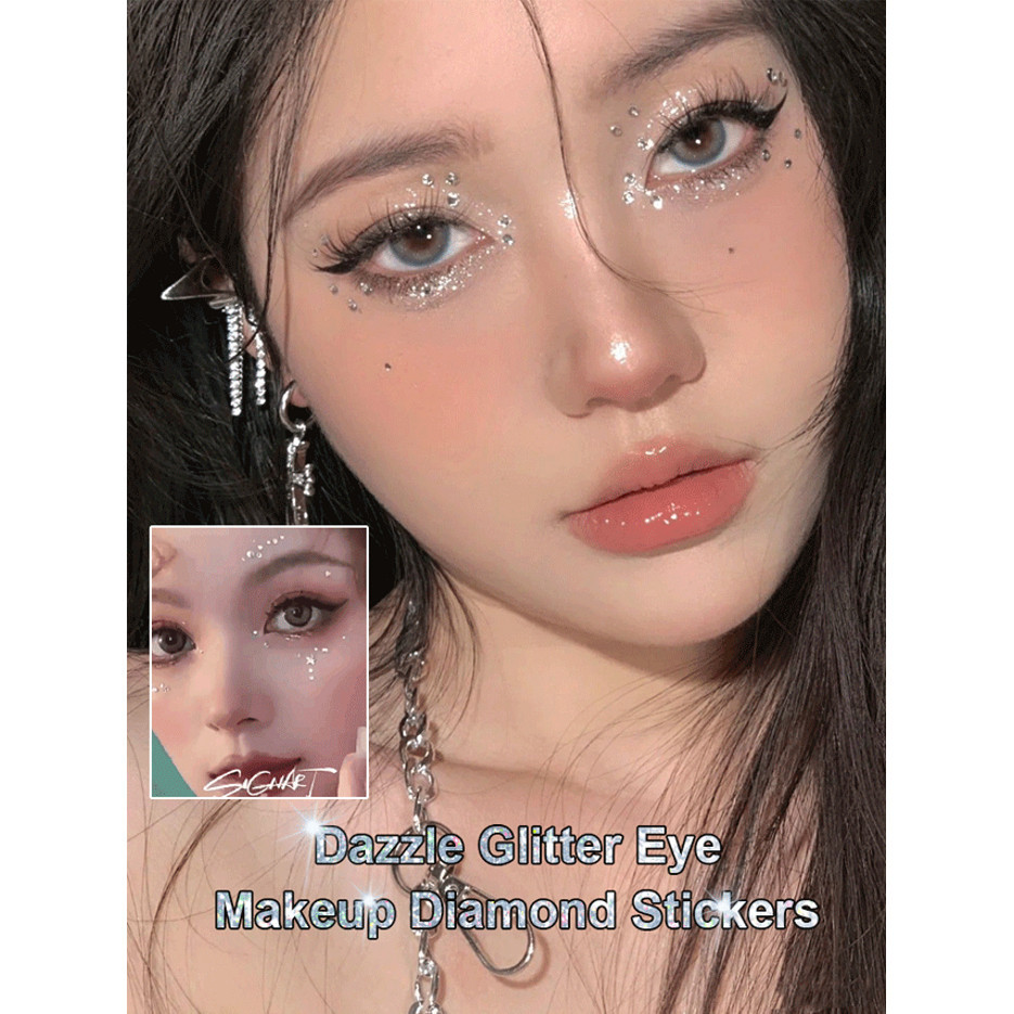 Stage Eye Shine Water Drops Photo Dazzle Color Eye Shadow Sticker