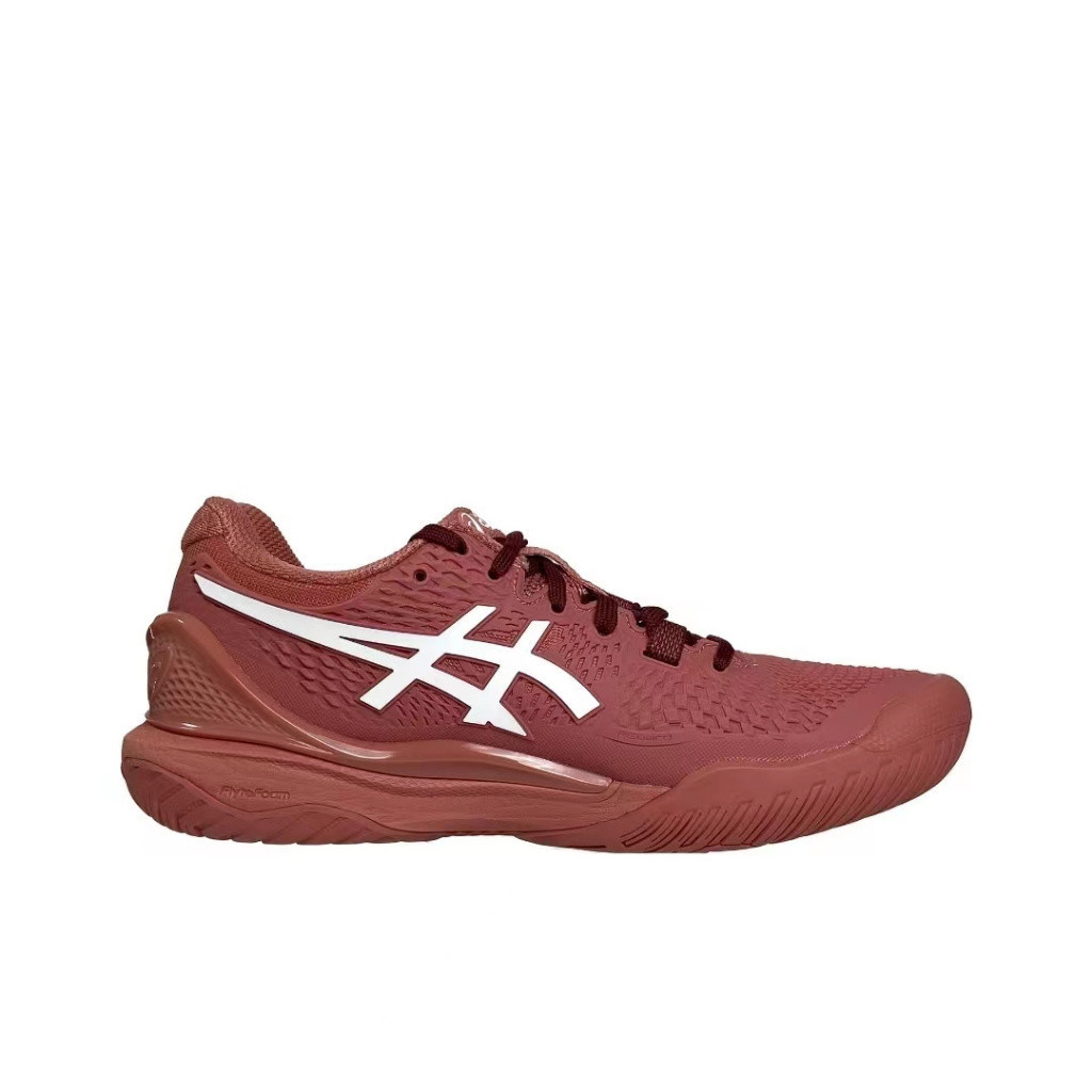 Giày ngắn tennis thoải mái Asics Gel Resolution 9 nam nữ màu đỏ