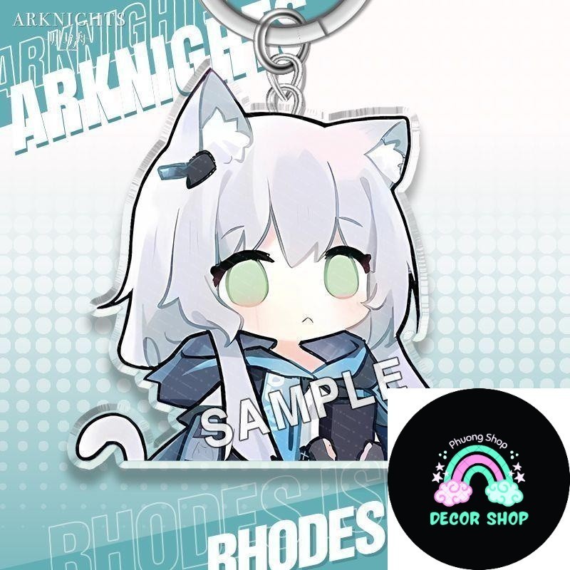 Móc Khóa (4 Kiểu) Arknights Muelsyse Texas Lappland Surtr Skadi peripheral Rosemary Quill Kelsey