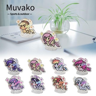 Muvako Thẻ Đứng Mini, Sáng Tạo Dễ Thương Little Pony Trang Trí Bàn, Mô Hình Thu Nhỏ Quà Tặng Ngày Lễ Hoạt Hình Đồ Chơi Đạo Cụ Ảnh Cô Gái Công Chúa