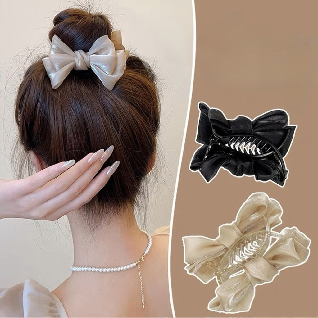 Kẹp tóc nơ vải thời trang dành cho nữ