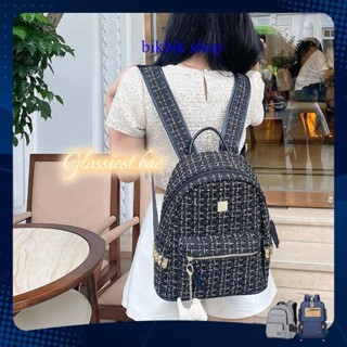 balo thời trang đi học đi du lịch kim tuyến size 40 vừa sách vở A4 màu đen trắng , vừa laptop mới nhất năm 2024