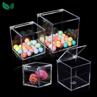 Heabety trong suốt acrylic hộp kẹo sinh nhật đám cưới sô cô la kẹo khối hộp trang trí mới