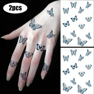Miếng dán hình xăm ngón tay bướm - Nước ép thảo dược - Miếng dán hình xăm mặt - Ins, DIY, Chống thấm nước - Hình xăm giả cơ thể - Trang trí nghệ thuật lễ hội âm nhạc - Đề can Cosplay