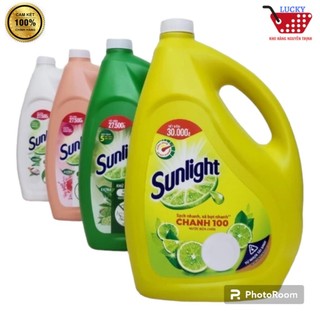 Nước rửa chén Sunlight 3,6kg /3,5kg/ 3,4kg  Hương Chanh/Trà nhật/ Bạc hà