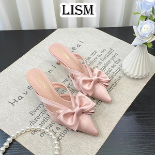 LISM Giày Cao Gót Mũi Nhọn GIÀY SANDAL Thời Trang Mới 2023 Cho Nữ Sang trọng Điệu đà Chất lượng cao Đế chống trơn trượt FGL24408XZ 20Z240516
