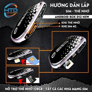HTD Android box ô tô D12 New - Android 10