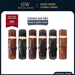 [Fullbox Túi] Dây Đồng Hồ Da Nam Nữ  Khóa Vàng & Bạc Đủ Size DW Chính Hãng - DANIEL WATCH VIETNAM .