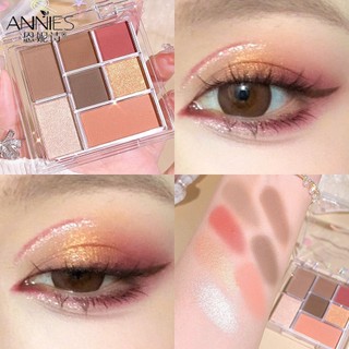 ♕ Hisyi Streamer Bảng phấn mắt bảy màu Ngọc trai mờ Màu đất Phấn mắt đa chức năng Dễ tô màu Trang điểm mặt lâu trôi 4 kiểu dáng NỘI THẤT