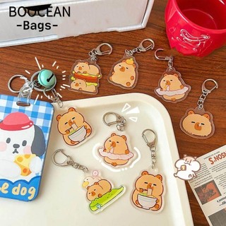 Mặt dây chuyền dễ thương, Móc khóa Capybara động vật Acrylic, Phụ kiện chìa khóa Kapibala