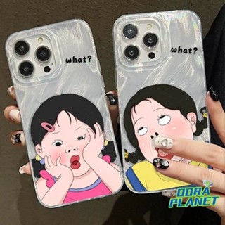 Quirky Funny Rolling Eyes Girl Feathered Phone Case cho iPhone 15 14 12promax Silicone mềm 13 15plus 11 7 + 8 + Mài mòn xs xr xsmax Cao cấp Thời trang phổ biến mới nhất
