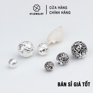 Charm bạc htjewelry bi lục chú cỡ 8, 10mm hàng đẹp ph083
