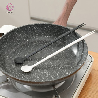 [Cenj] Kitchen g Muỗng Tay Cầm Dài Cà Phê Sữa Khuấy Dính Dụng Cụ Nĩa Trái Cây [MỚI]