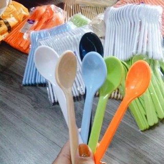 Thìa ăn dặm cho bé, thìa nhựa Song Long nhiều màu sắc