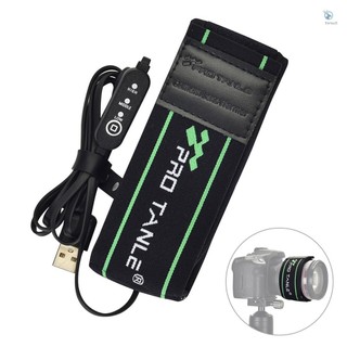 Pro TANLE Máy sưởi ống kính USB 290mm / 11.4in Máy ảnh Len Ấm hơn 3 mức nhiệt độ Nhanh chóng Làm nóng cho ống kính máy ảnh DSLR Kính thiên văn Chụp ảnh thiên văn với bộ điều khiển