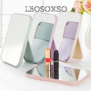 Leosoxs gấp gương trang điểm hd để bàn ký túc xá máy tính để bàn gương trang điểm gương công chúa di động