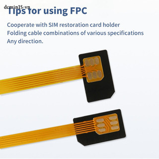 Jj nano 4ff bộ chuyển đổi thẻ sim cáp nối dài fpc sang nano 4ff micro 3ff tiêu chuẩn 2ff sim usim card adapter dây chuyển đổi vn