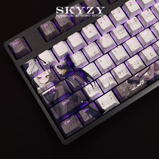 Sorasaki Hina Keycaps Gehenna Party Cherry Profile Blue Archive Chủ đề Anime PBT Dye Sub Bàn phím cơ Keycap