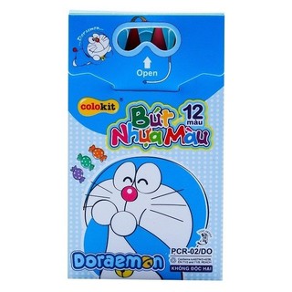 Pcr-02/do - bút nhựa màu 12m