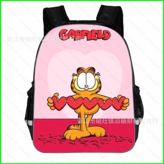 Ba lô Garfield YB1 dành cho học sinh Dung tích lớn thoáng khí In nhẹ Túi đi học hoạt hình nữ đa năng