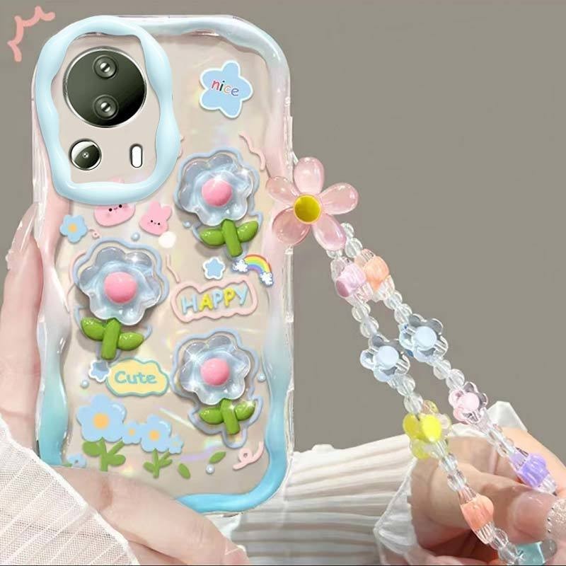 Xiaomi 9 10 10s 10i 11 11 pro 11 lite 11x 11x pro 12x 12s 12 lite 12s pro 12 pro 13 13 pro 13 lite 14 14 pro 4g 5g Vỏ Điện Thoại Phong Cách Nữ Dây Đeo Đệm Chống Sốc Vòng Tay Vỏ bảo vệ silicon bao quanh hoàn toàn
