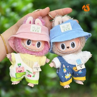 Taylor1 17cm Quần áo thời gian Labubububu, Quần áo búp bê nhồi bông dễ thương Quần áo búp bê Cotton 17cm, Quần treo đầy màu sắc Labubupu Quần bò sang trọng Quần áo búp bê Quà tặng trẻ em