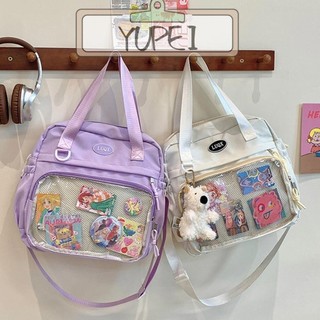 Ba lô bé gái YUPEI, Nylon Anime Huy Hiệu Bưu Thiếp Hiển Thị Túi Ita Nữ, Túi Đeo Vai Dung Tích Lớn Thường Ngày Bền Đẹp Du Lịch