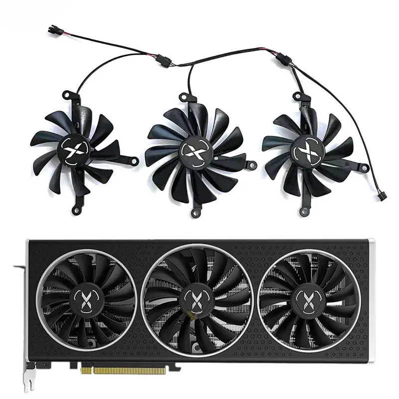 Quạt làm mát GPU DIY mới 85MM 95MM 4PIN thích hợp cho card đồ họa XFX Radeon RX6700 6700XT 6750XT Sp
