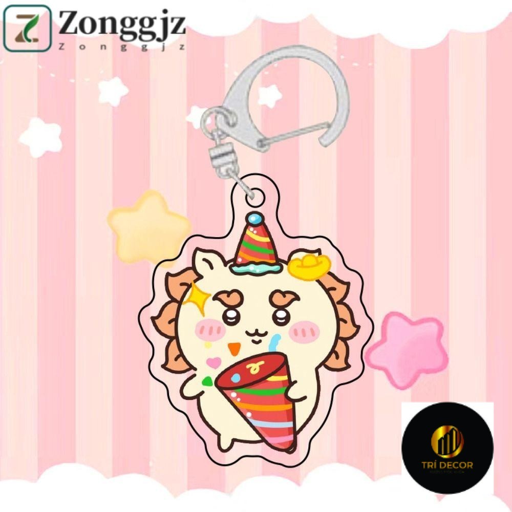 Zonggjz Anime Chiikawa Móc Khóa, Momonga Rakko Năm Mới Chiikawa Mặt Dây Chuyền